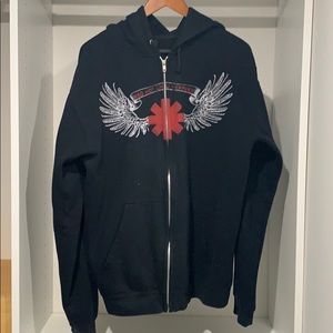 Red Hot Chili Peppers hooded zip up sweater
